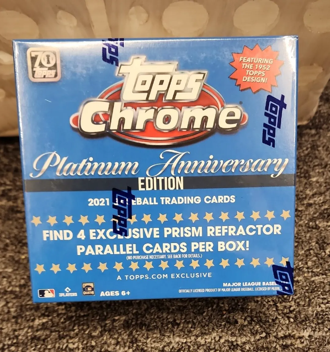 2021 Topps Chrome Platinum Anniversary Mega Box